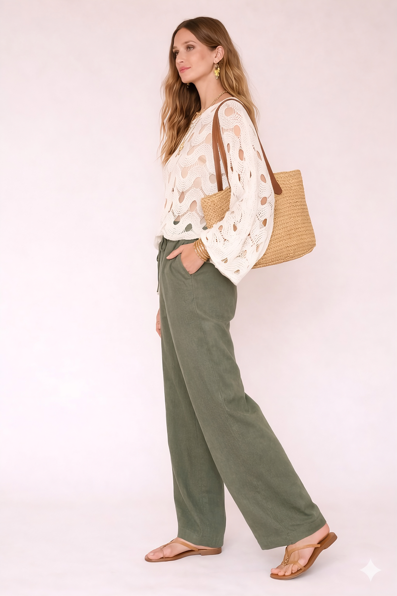 JERSEY DE PUNTO COLOR BLANCO ROTO 2